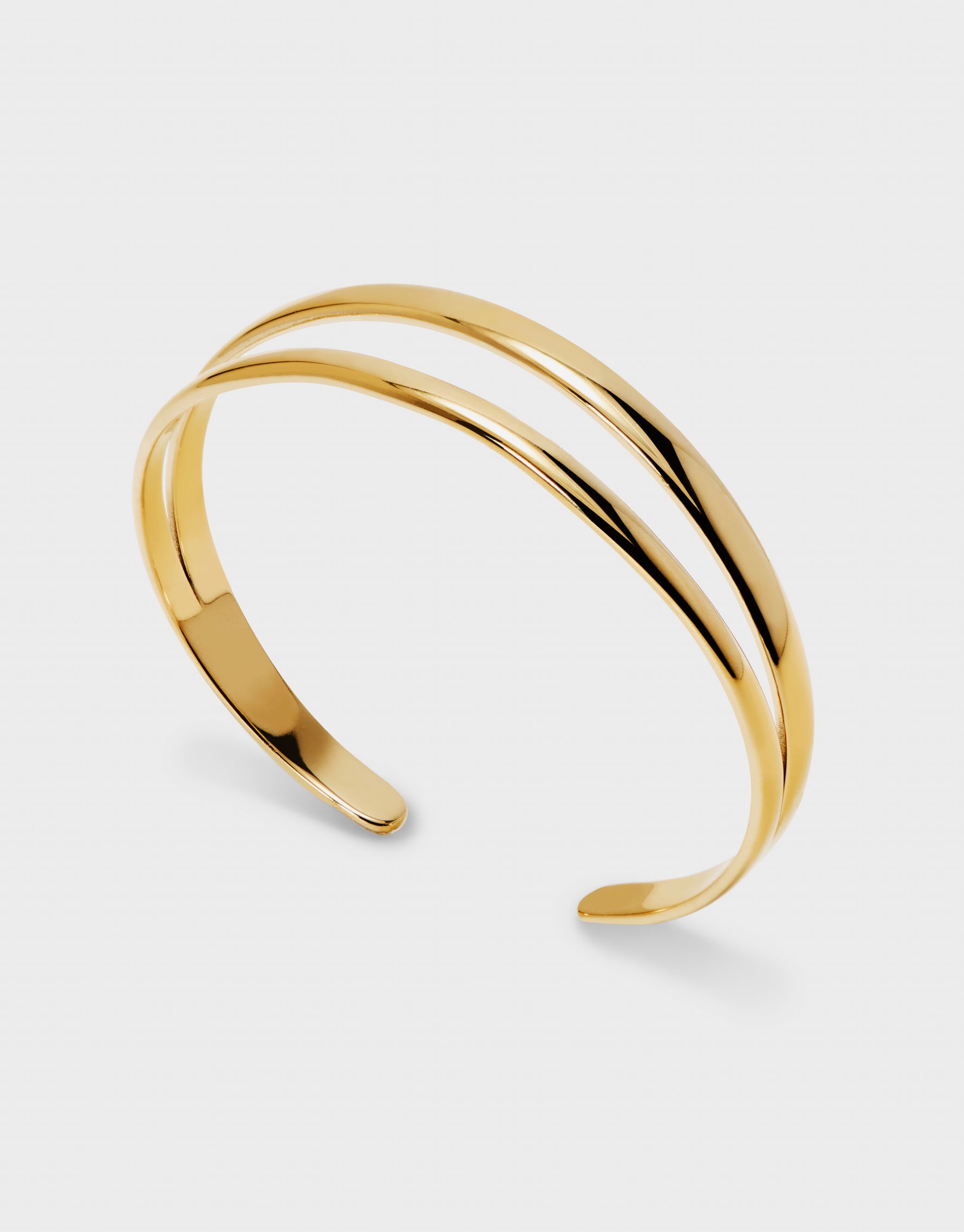 product photo gold double arc bracelet