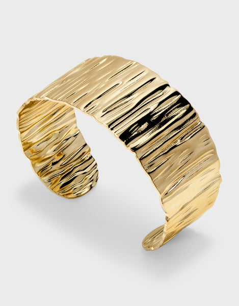 Gold Ripple Cuff – Jasmine and Gold