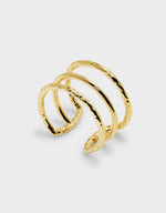 Triple band open ring 